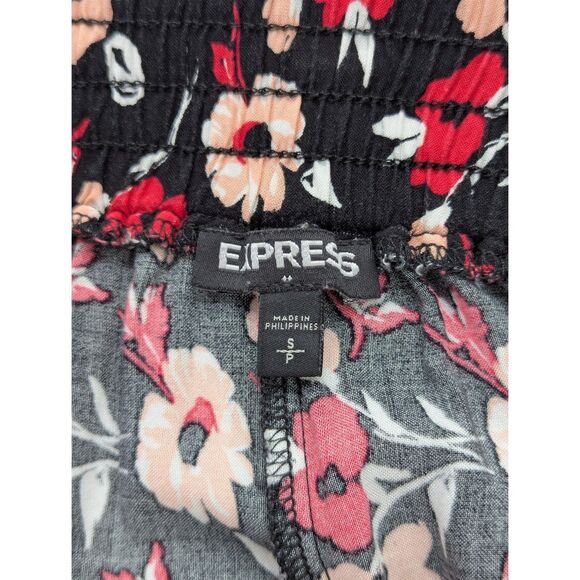 Express Floral Patchwork Maxi Skirt Size S Button High Slit Cottage Boho Fairy - Picture 10 of 11